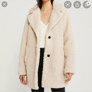 Abercrombie & Fitch Faux Fur Teddy Coat